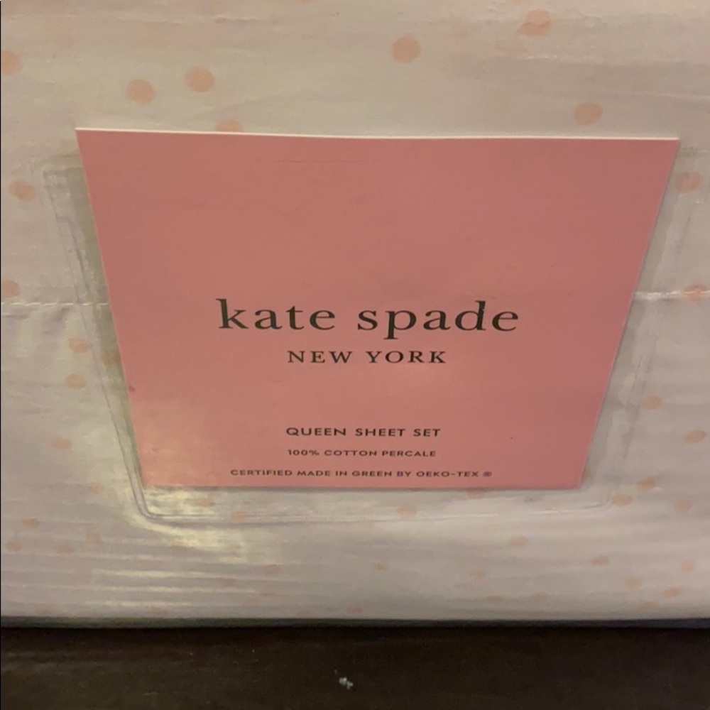 *Sold on Mercari*Kate Spade White/Pink Mini Dot - Picture 2 of 5
